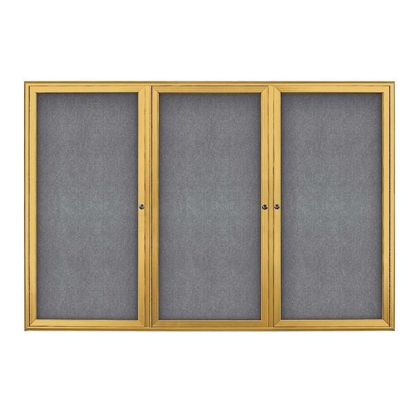 Sliding Door Indoor Enclosed Corkboard, 9